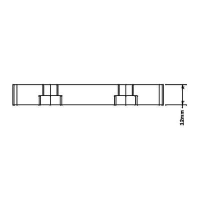 32-4590PNEU-1SS MODULAR SOLUTIONS PNEUMATIC MOUNTING PLATE 45MM X 90MM COVER PLATE - NO MOUNTING HOLES